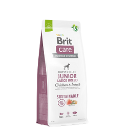 BRIT CARE SUSTAINABLE JUNIOR LARGE BREED CHICKEN & INSECT 12KG
